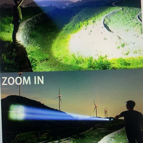 Powerful T6 LED Flashing super bright, USB Recharge - Picture 2 of 2